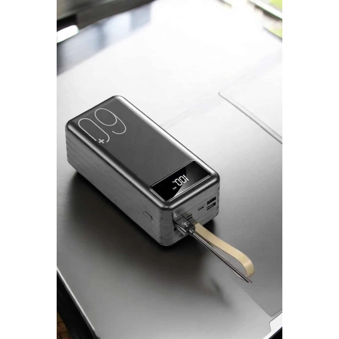 CEYLAN ADAM Powerbank 60.000 MAH Dijital Göstergeli 4 Portlu Taşınabilir
