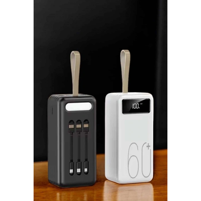 CEYLAN ADAM Powerbank 60.000 MAH Dijital Göstergeli 4 Portlu Taşınabilir