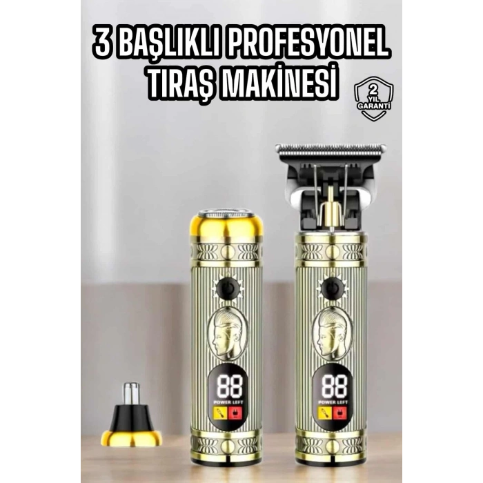 CEYLAN ADAM Profesyonel Saç Sakal ve Vücut Tıraşına Uygun Sıfır Sinek Kaydı Tıraş