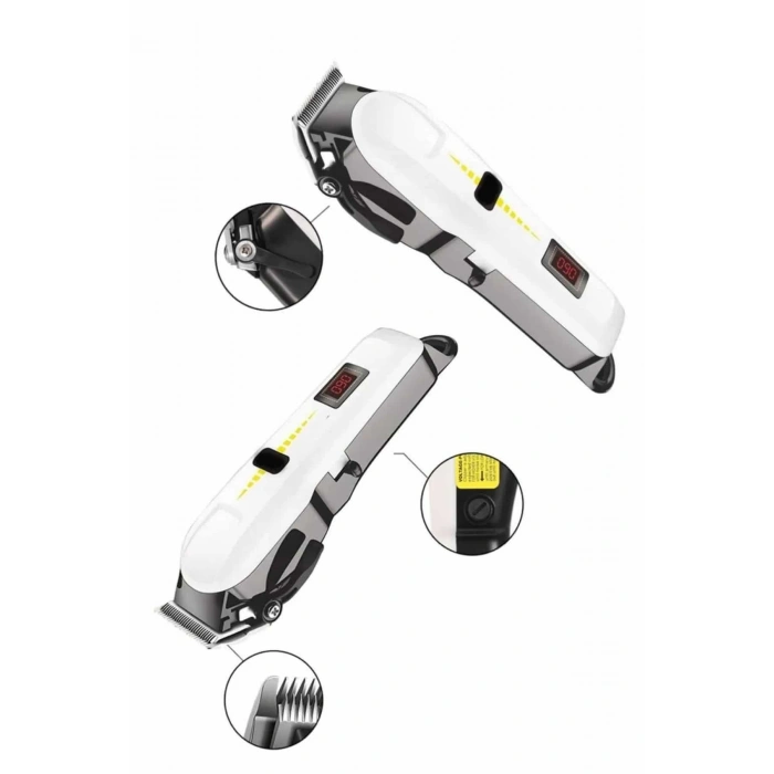 CEYLAN ADAM Profesyonel Şarjlı Tıraş Makinesi Turbo Kablosuz Saç Kesme Makinesi