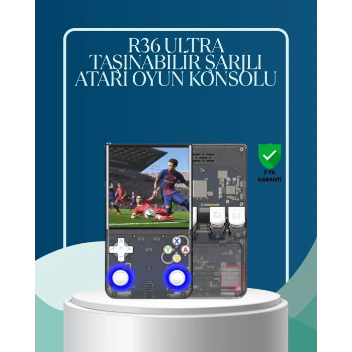 CEYLAN ADAM R36 Ultra Çift Joystickli Retro Oyun Konsolu 2500mAh Bataryalı