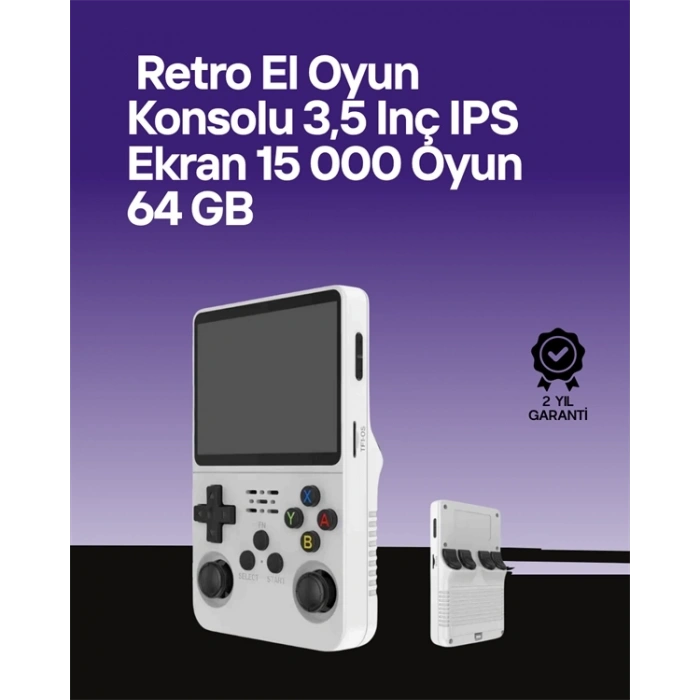 CEYLAN ADAM R36S 64 GB Retro Oyun Konsolu – Çoklu Emülatör Desteği, Linux Tabanlı Açık Sistem