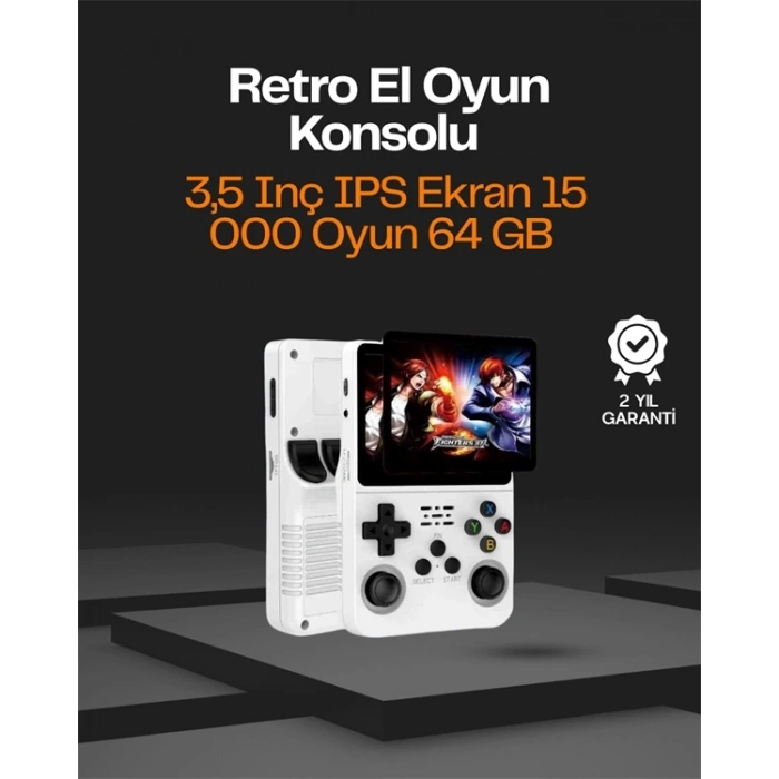 CEYLAN ADAM R36S Taşınabilir Retro Oyun Konsolu – 15.000 Oyun, 64 GB Depolama, IPS Ekran