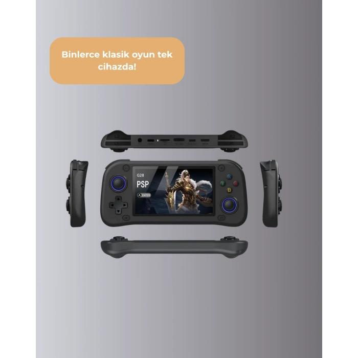 CEYLAN ADAM Retro ve Modern Oyun Destekli Taşınabilir Konsol 64GB Kart Dahil