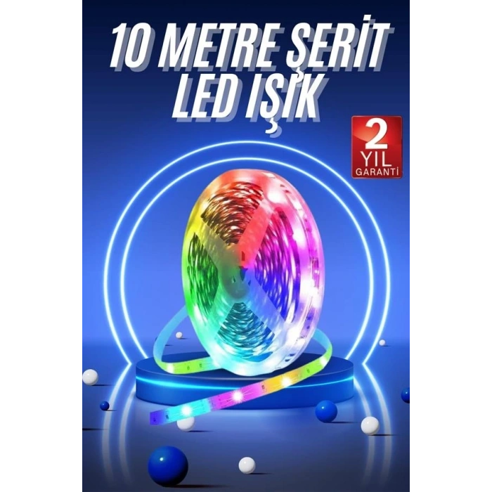 CEYLAN ADAM RGB Neon Şerit Led Lamba 10 Metre İç Mekan Tasarımına Uygun