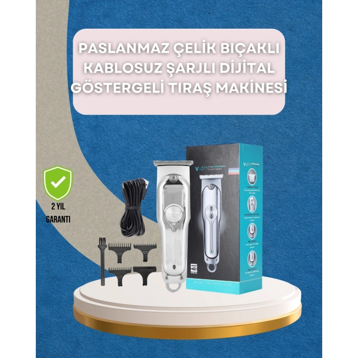 CEYLAN ADAM Saç ve Sakal Kesme Makinesi – Şarjlı, Profesyonel Performans, Ayarlanabilir Uzunluk