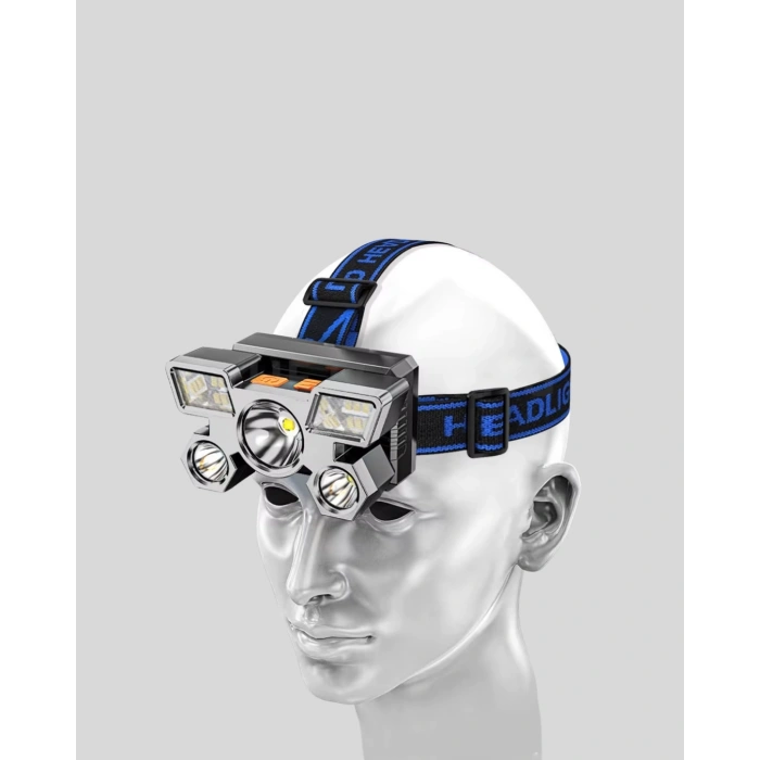 CEYLAN ADAM Şarj Edilebilir LED Kafa Feneri – 4 Işık Modu, IPX5 Su Geçirmez, Hareket Sensörlü