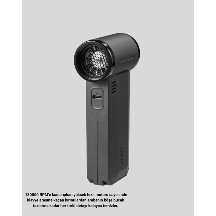 CEYLAN ADAM Şarjlı 130000 RPM Hava Üflemeli ve Vakumlu Araç Ev Temizlik Makinesi