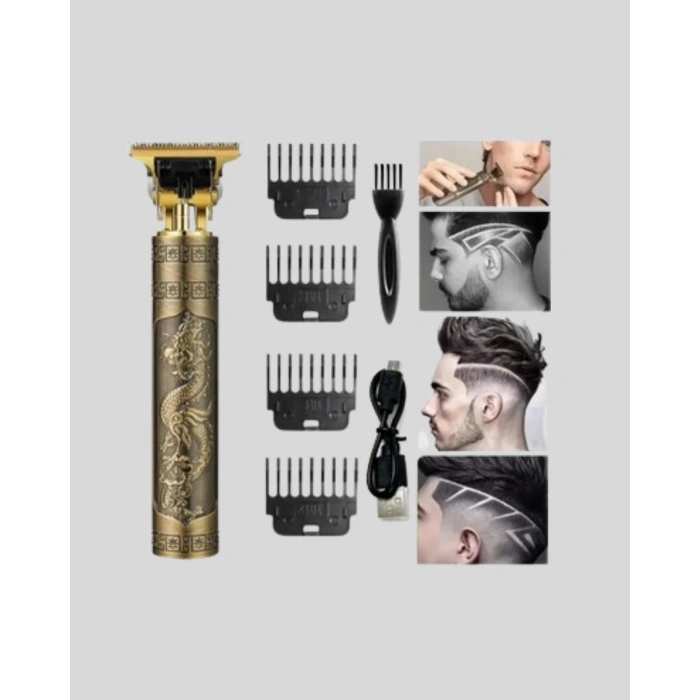 CEYLAN ADAM Şarjlı T Bıçaklı Saç ve Sakal Tıraş Makinesi – 3 Başlıklı, Güçlü Motorlu, 2 Saat Kullanım