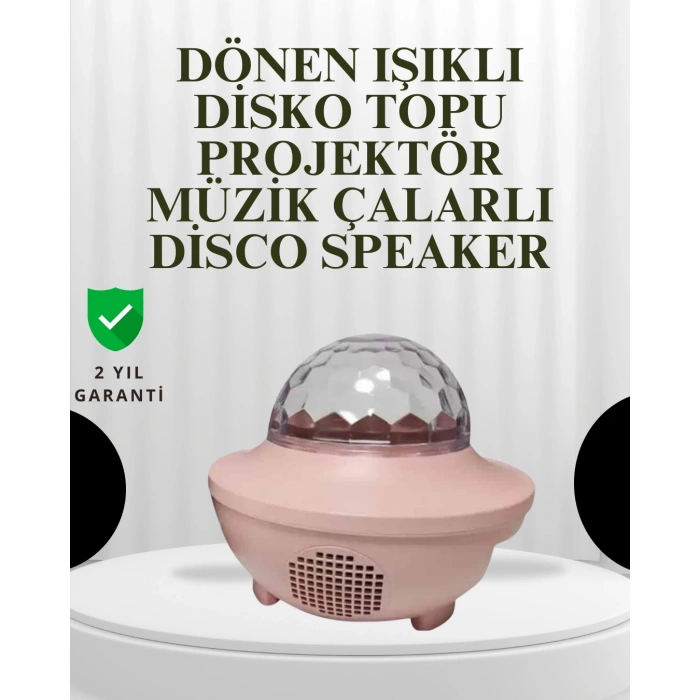 CEYLAN ADAM Sesle Etkileşimli Yıldız Projektörlü Gece Lambası – Bluetooth Hoparlörlü, USB Girişli, Dönen Okyanus