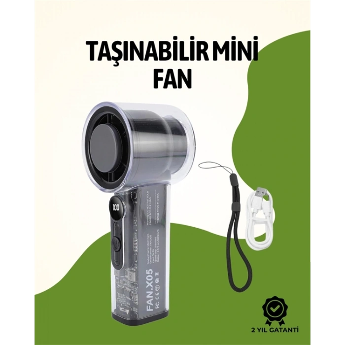 CEYLAN ADAM Sessiz Çalışan Taşınabilir Fan | Dijital Göstergeli | 100 Kademeli Hız Ayarı