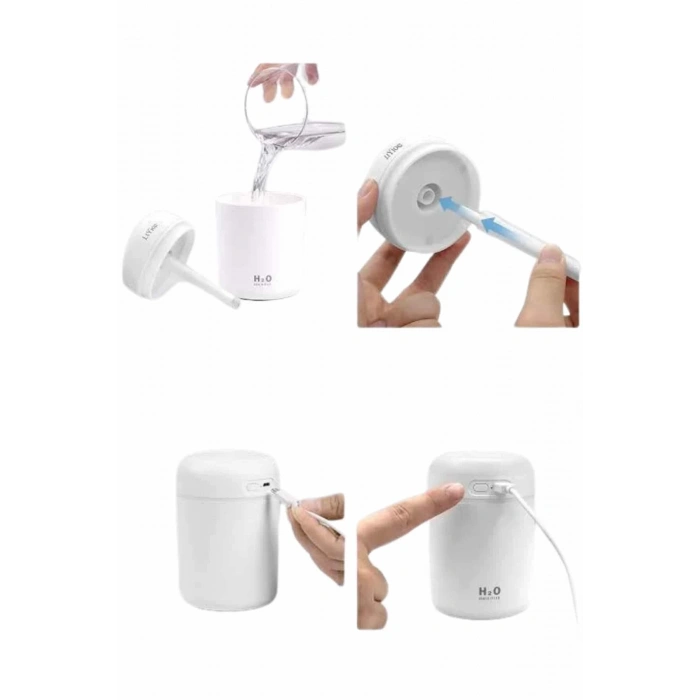 CEYLAN ADAM Sevgiliye Hediye Led Işıklı Hava Nemlendirici USB Şarjlı Sevgiliye Özel