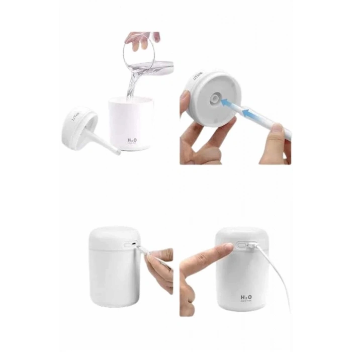 CEYLAN ADAM Sevgiliye Hediye Led Işıklı Hava Nemlendirici USB Şarjlı Sevgiliye Özel