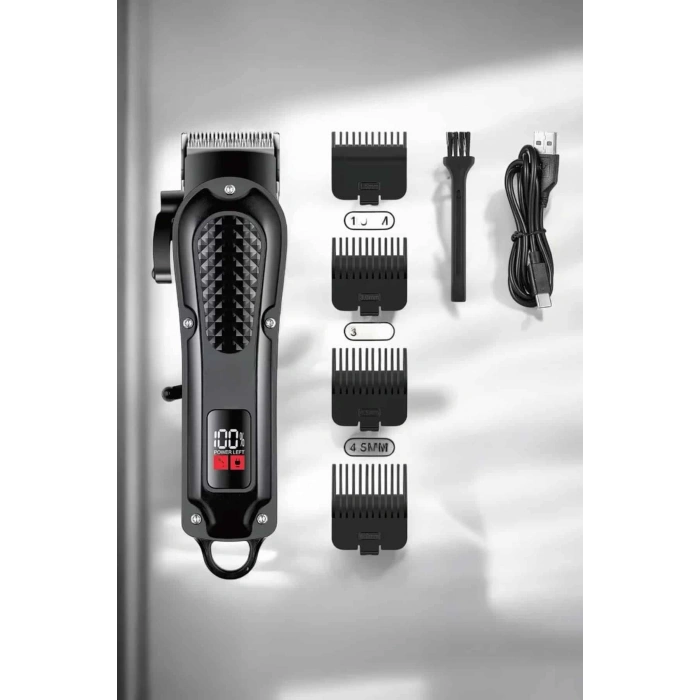 CEYLAN ADAM Sıfır Tıraş Makinesi Dijital Göstergeli Paslanmaz Çelik Bıçaklı Taşınabilir