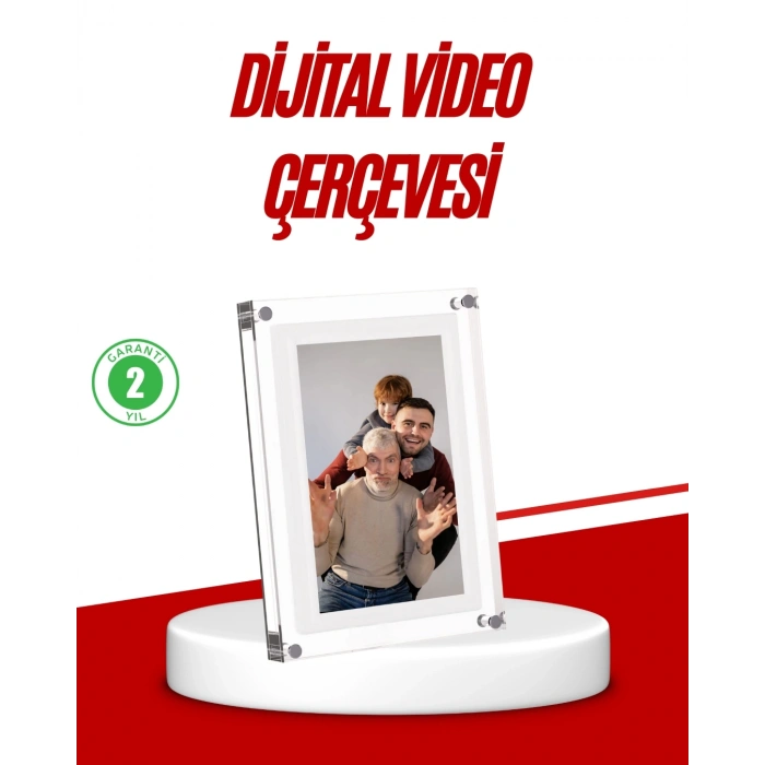 CEYLAN ADAM Şık ve Dekoratif 7 İnç Dijital Fotoğraf Çerçevesi – Anılarınızı Sergileyin