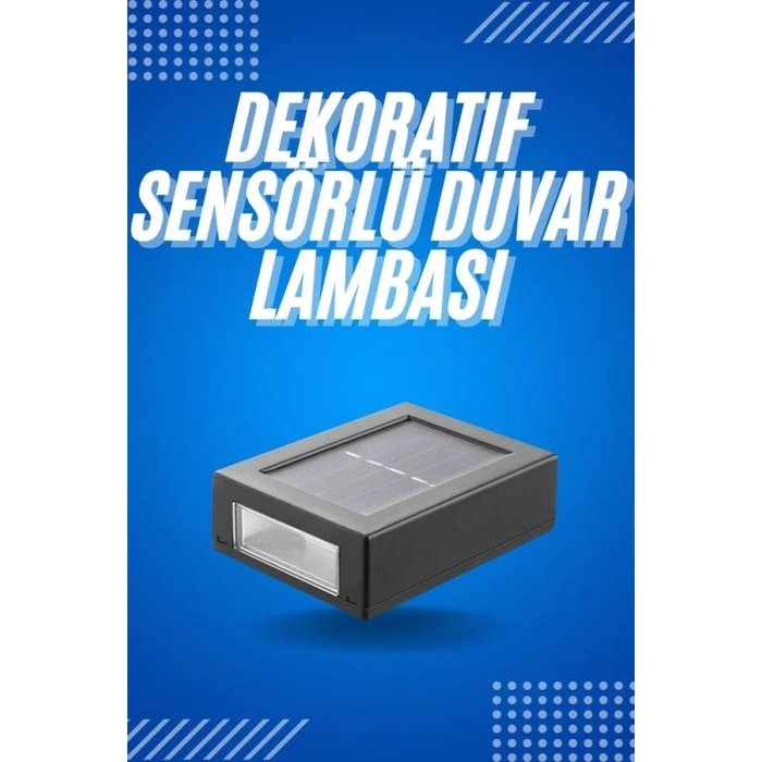 CEYLAN ADAM Solar Güneş Enerjili Çift Taraflı Duvar Lambası Çift Taraflı Duvar Lamba Güneş Enerjili