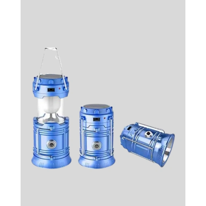 CEYLAN ADAM Solar Kamp Lambası Kızak Sistemli Şarjlı Taşınabilir Doğa Yürüyüşü Işığı