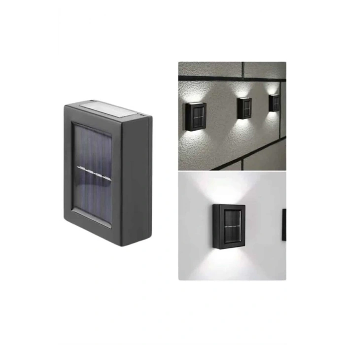 CEYLAN ADAM Solar Lamba Dekoratif Aplik Su Geçirmez Led Işıklı Duvar Lambası