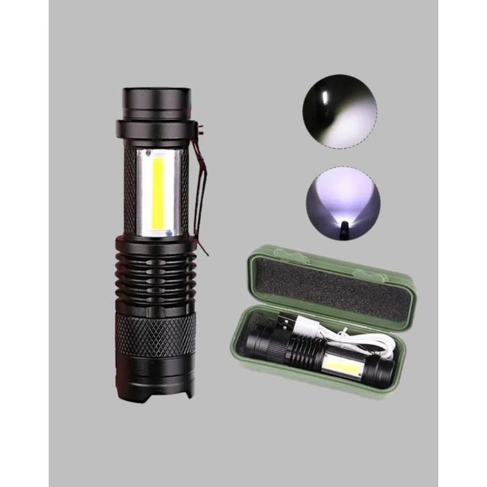 CEYLAN ADAM Suya Dayanıklı 4 Modlu Mini LED El Feneri