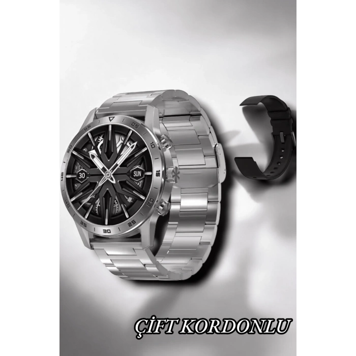 CEYLAN ADAM Suya Dayanıklı Dokunmatik Akıllı Saat Bluetooth 5.0, Sesli Asistan ve Sağlık Takibi