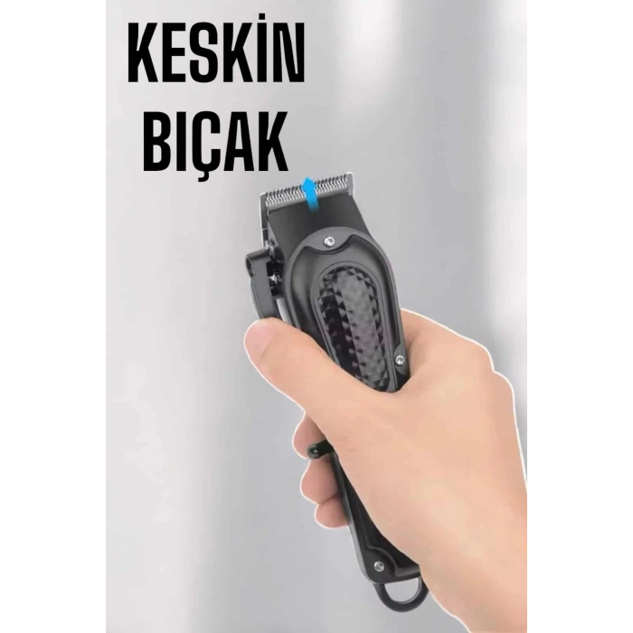 CEYLAN ADAM Suya Dayanıklı Tıraş Makinesi Keskin Bıçaklı Dijital Göstergeli Şarjlı