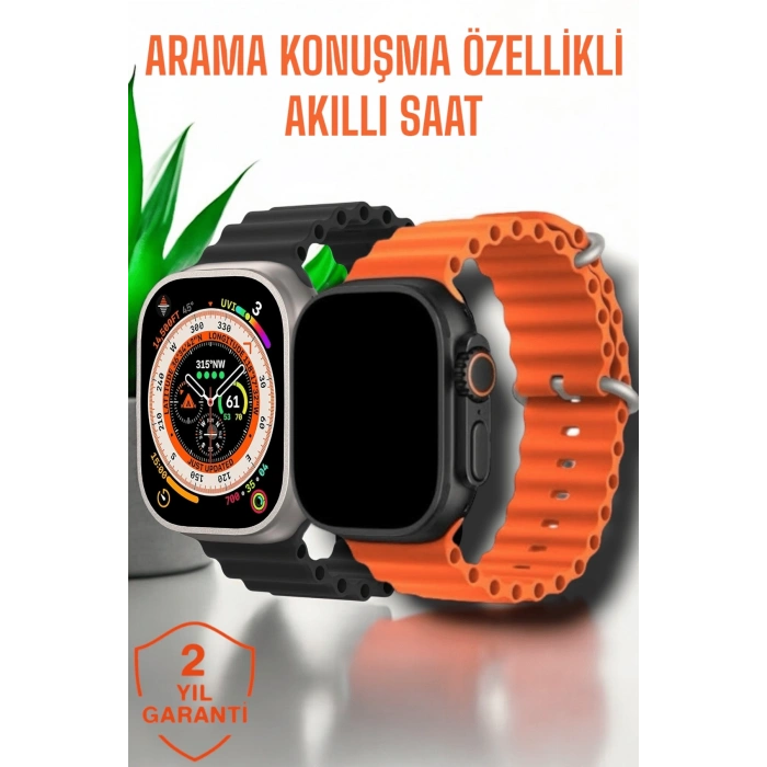 CEYLAN ADAM Suya ve Toza Dayanıklı 45 MM Akıllı Saat Bildirim ve Cevapsız Çağrı Görüntüleme