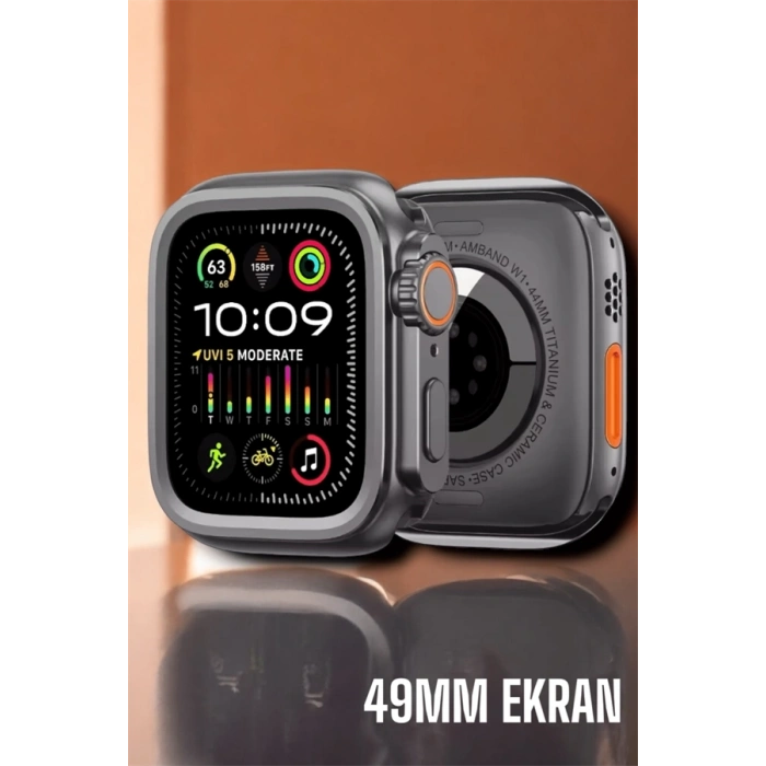 CEYLAN ADAM Suya ve Toza Dayanıklı 45 MM Akıllı Saat Bildirim ve Cevapsız Çağrı Görüntüleme