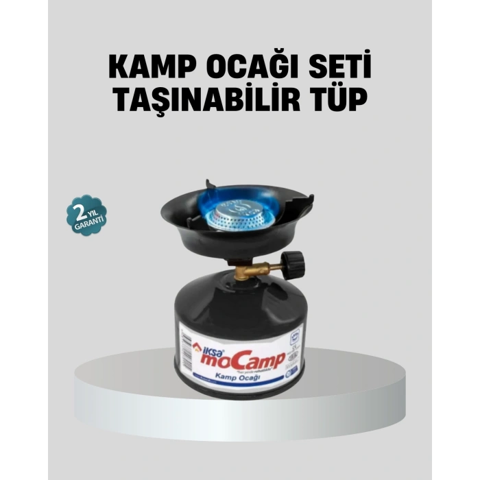 CEYLAN ADAM Taşınabilir Kamp Ocağı Seti Pişirme Alanı Ayarlanabilir Alev