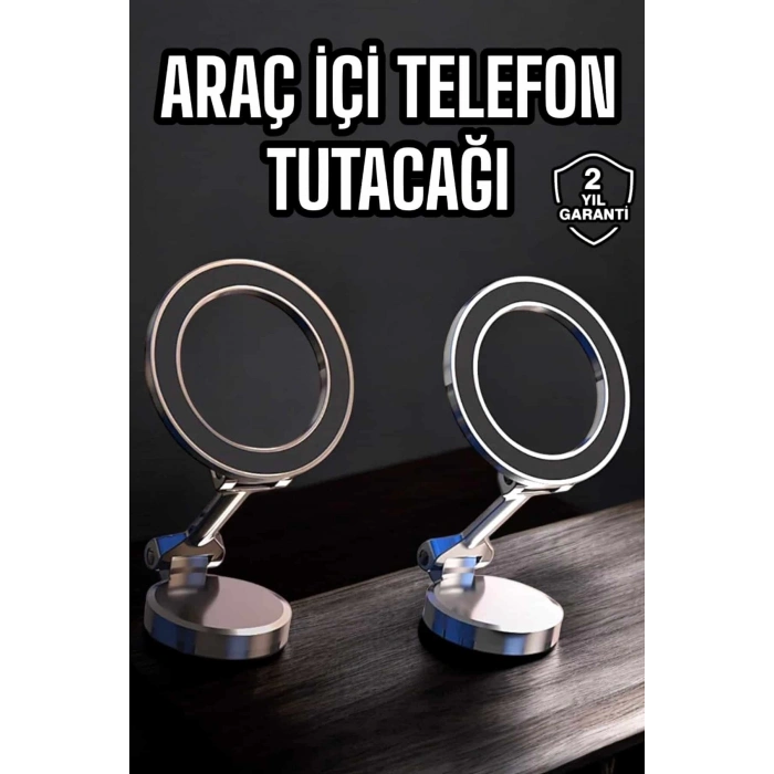 CEYLAN ADAM Telefon Tutucu Tüm Arabalara Uyumlu Araç İçi Katlanabilir Manyetik Tasarım