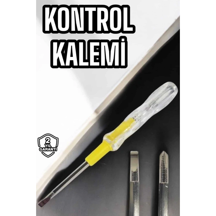 CEYLAN ADAM Test Cihazı Kontrol Kalemi Çift Başlıklı Şeffaf Elektrik Testi