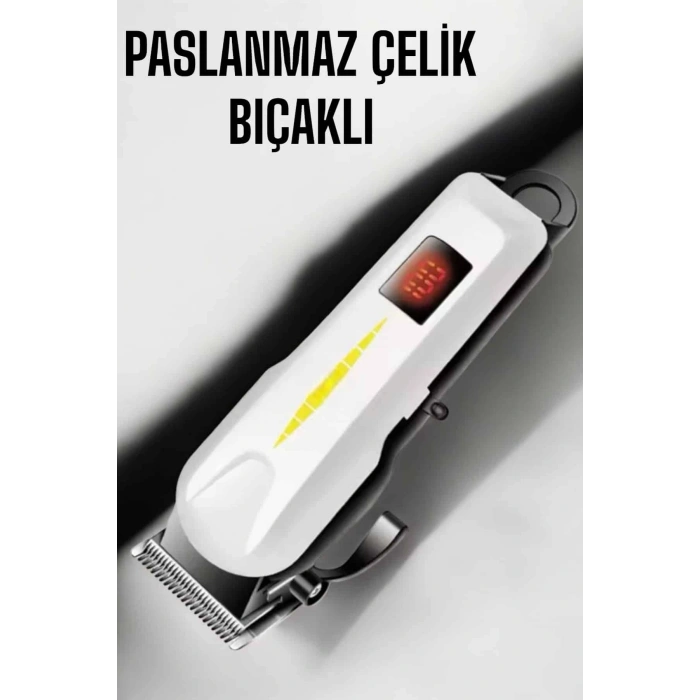 CEYLAN ADAM Tıraş Makinesi Profesyonel Saç Ve Sakal Kesme Milim Ayarlı Dijital Göstergeli