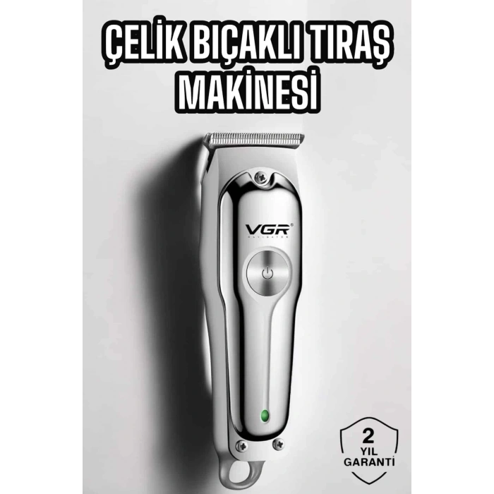 CEYLAN ADAM Tıraş Makinesi Profesyonel Tasarım Paslanmaz Çelik Bıçaklı