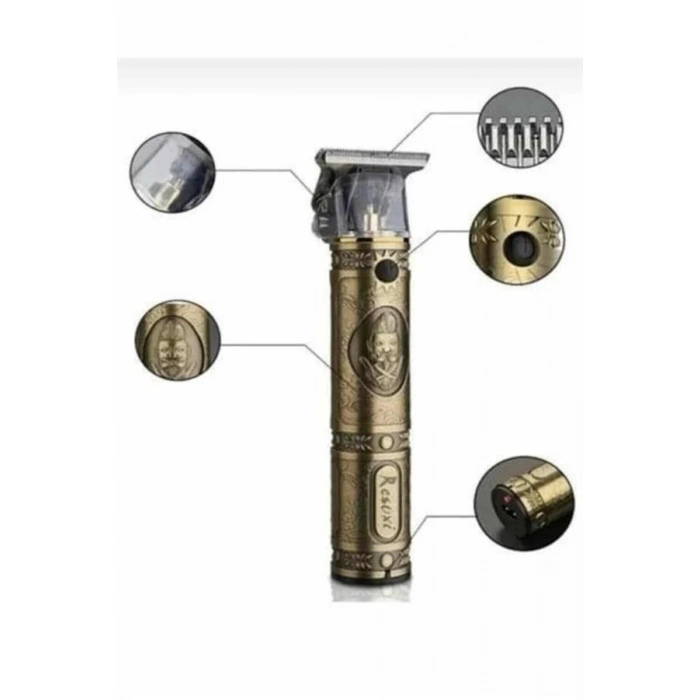 CEYLAN ADAM Tıraş Makinesi Şarjlı Çizik Tıraş Paslanmaz Çelik Bıçaklı 4 Taraklı