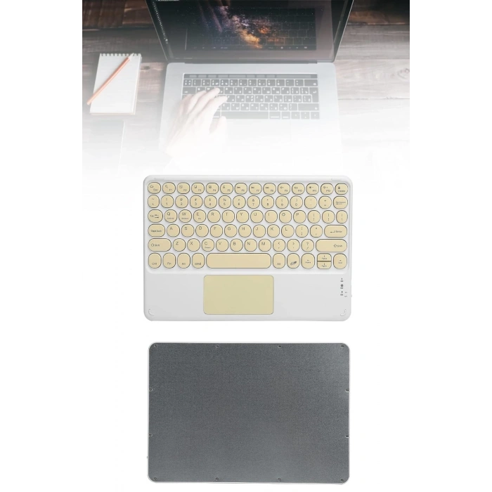 CEYLAN ADAM Touchpad Tüm Cihazlara Uyumlu Bluetooth Klavye Touchpad Slim Kablosuz Wifi Q Klavye