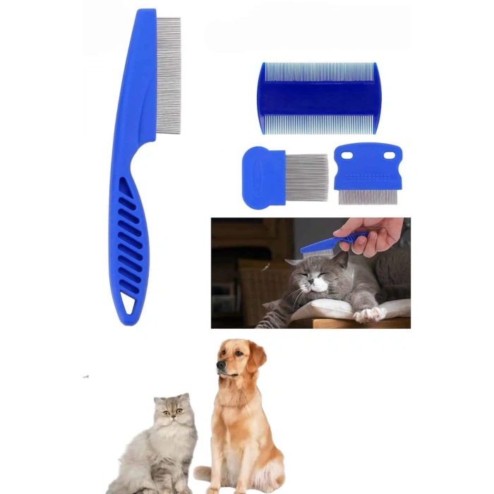 CEYLAN ADAM Tüy Fırçası Bit Tarağı Seti Evcil Hayvan Tüy Toplayıcı Bit Pire Önleyici Tarak