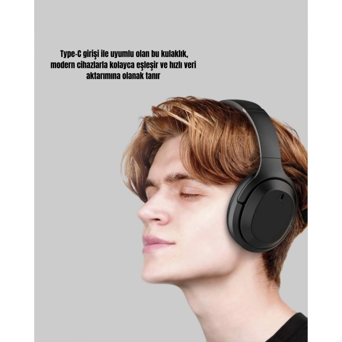 CEYLAN ADAM Type-C Girişli Kablolu Kulaklık – Hızlı Veri Aktarımı, Yüksek Ses Kalitesi, Çift Yönlü Bağlantı