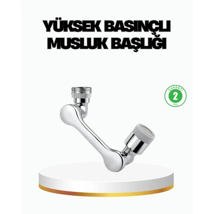 CEYLAN ADAM Üç Segmentli 1080 Derece Musluk Aparatı Esnek Döner Havalandırıcı Pratik Kullanım