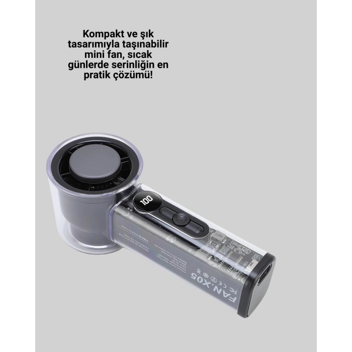 CEYLAN ADAM Ultra Sessiz USB Şarjlı Fan | Taşınabilir ve Hafif Tasarım