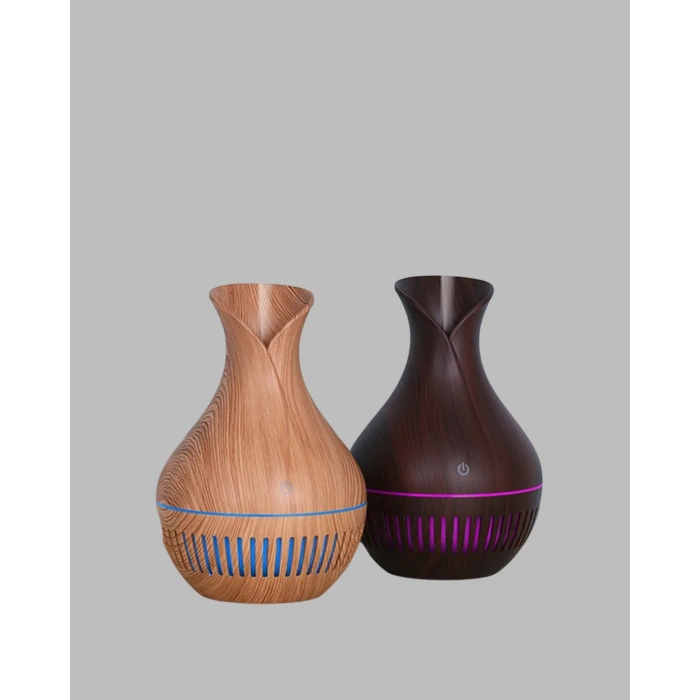 CEYLAN ADAM Ultrasonik Ahşap Desenli 130ml Aromaterapi Difüzör ve Hava Nemlendirici