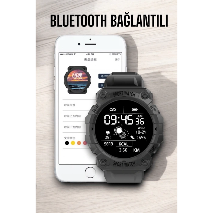 CEYLAN ADAM Unisex Tasarımıyla Klasik ve Spor Kombinlere Uygun Akıllı Saat