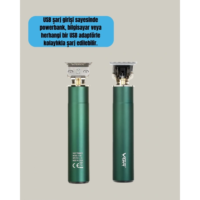 CEYLAN ADAM USB Hızlı Şarjlı 3 Saat Kullanımlı Saç Kesme Makinesi