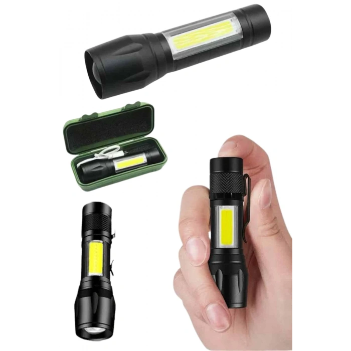 CEYLAN ADAM Uzun Menzilli Şarjlı El Feneri Uzun Ömürlü Led Işık Lamba