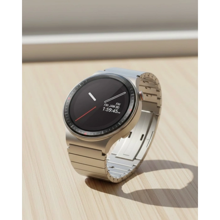 CEYLAN ADAM Uzun Pil Ömürlü AMOLED Akıllı Saat Torch Işıklı