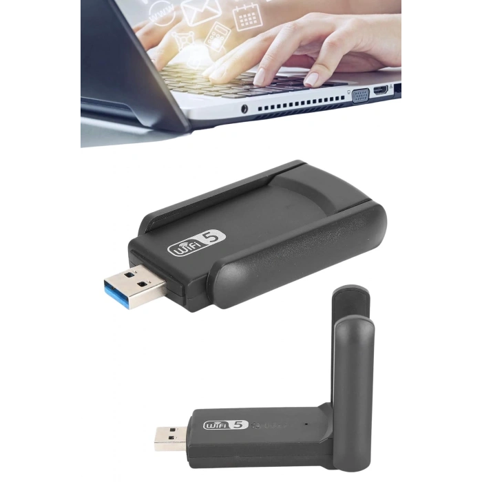 CEYLAN ADAM Wifi Adaptörü Bt5.0 Wifi 2si Bir Arada Çift Bantlı Çift Anten