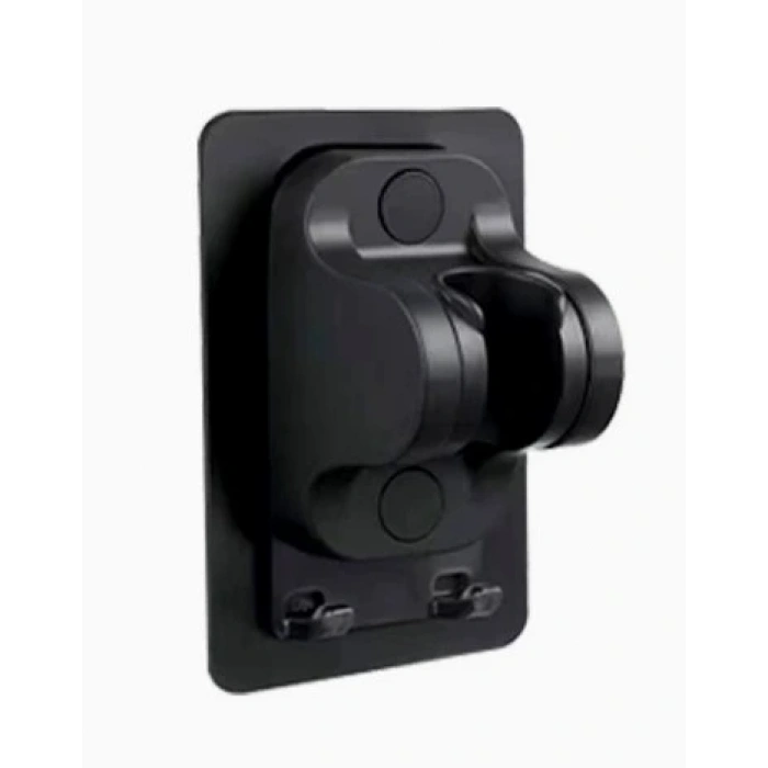 CEYLAN ADAM Yapışkanlı Duş Başlığı Tutucu Ayarlı Askılı Siyah