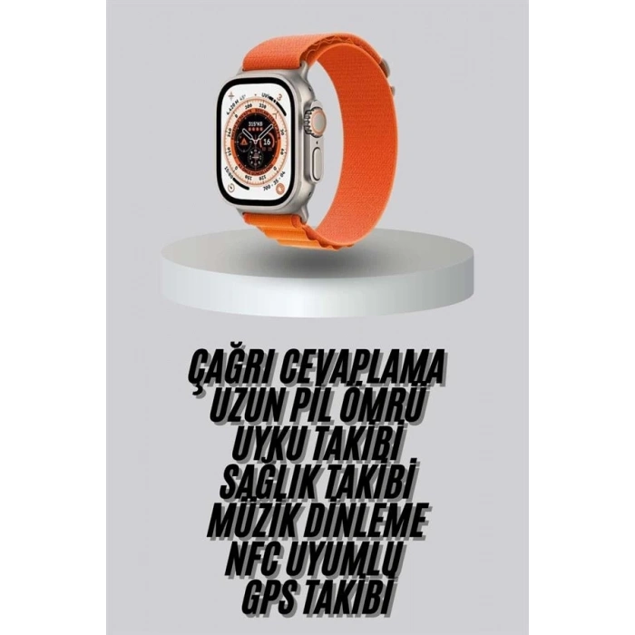 CEYLAN ADAM Yeni Nesil Akıllı Saat Uyku ve Sağlık Takibi Titeşimli Sesli Arama Mesaj ve Bildirim Görme
