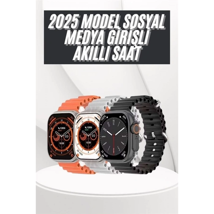 CEYLAN ADAM Yeni Nesil Akıllı Saat Uyku ve Sağlık Takibi Titeşimli Sesli Arama Mesaj ve Bildirim Görme