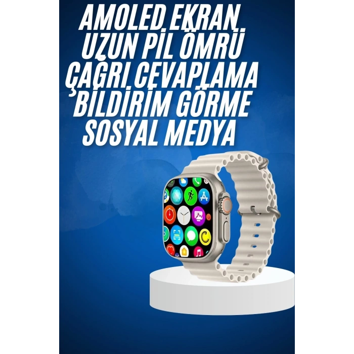 CEYLAN ADAM Yeni Nesil Bluetooth Bağlantılı Akıllı Saat Sosyal Medya Girişli Uyku Takibi