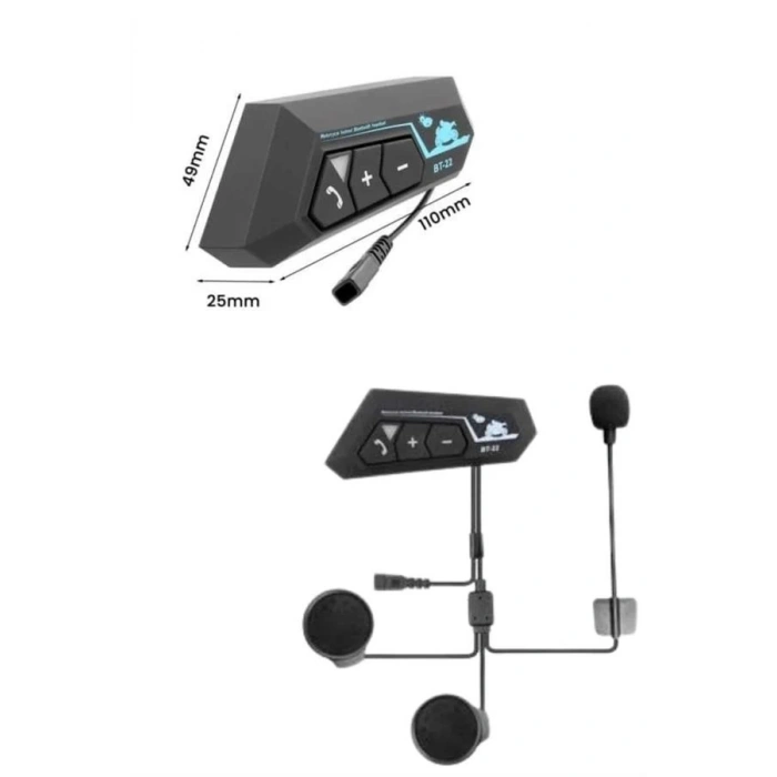 CEYLAN ADAM Yeni Nesil Dinleme Ve Konuşma Özellikli Intercom Kask Kulaklığı 5.0 Bluetooth