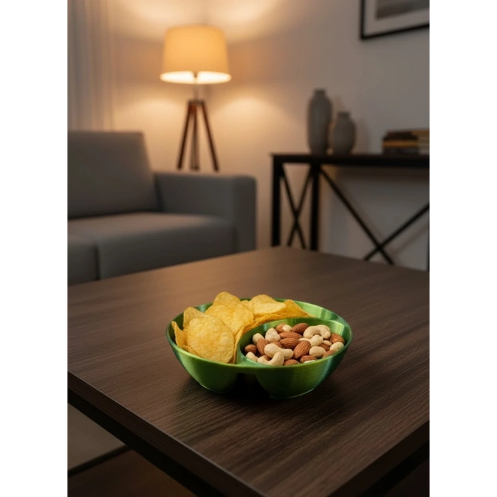 CEYLAN ADAM Yeşil Çerezlik Kase Seti 4 Adet 3x12 cm